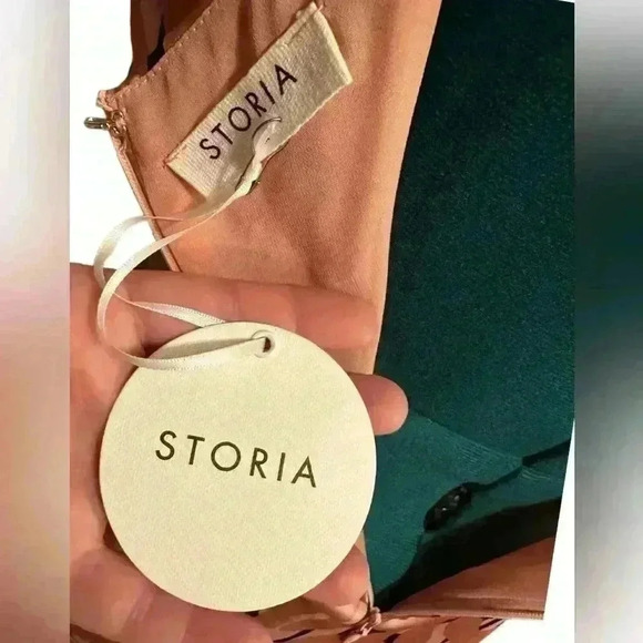 Storia - Heidi Zebra Satin 90’s Slip Dress Sz M - Picture 5 of 10